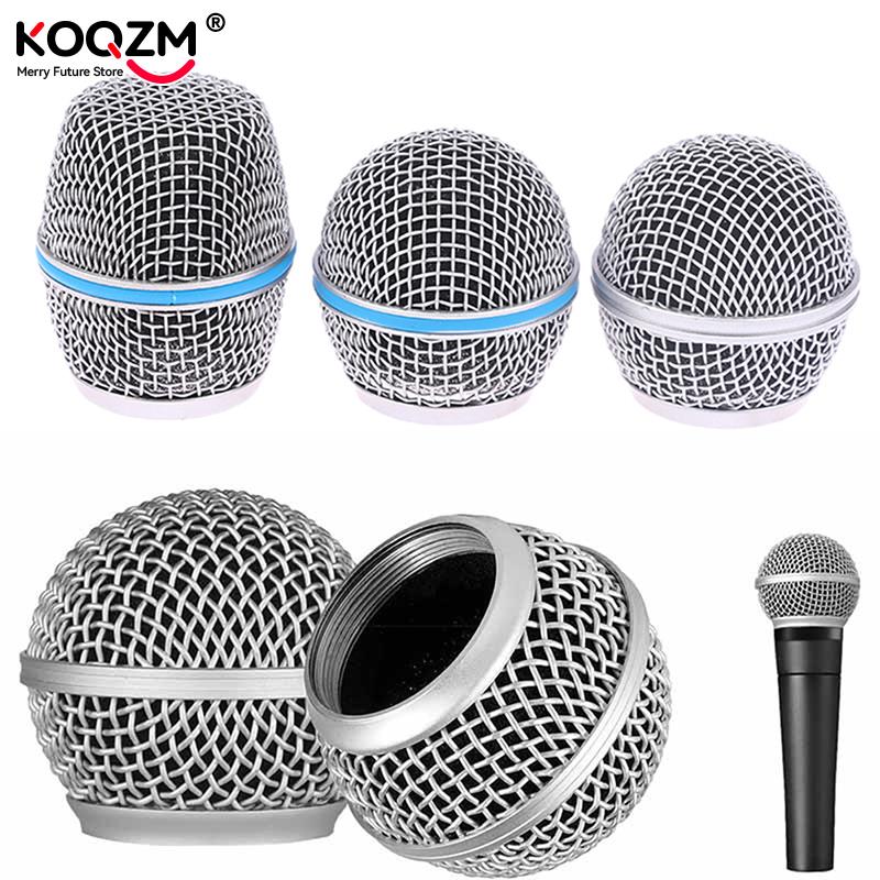 Microphone Capsule - Microphone Replacement Head Steel Mesh Handheld