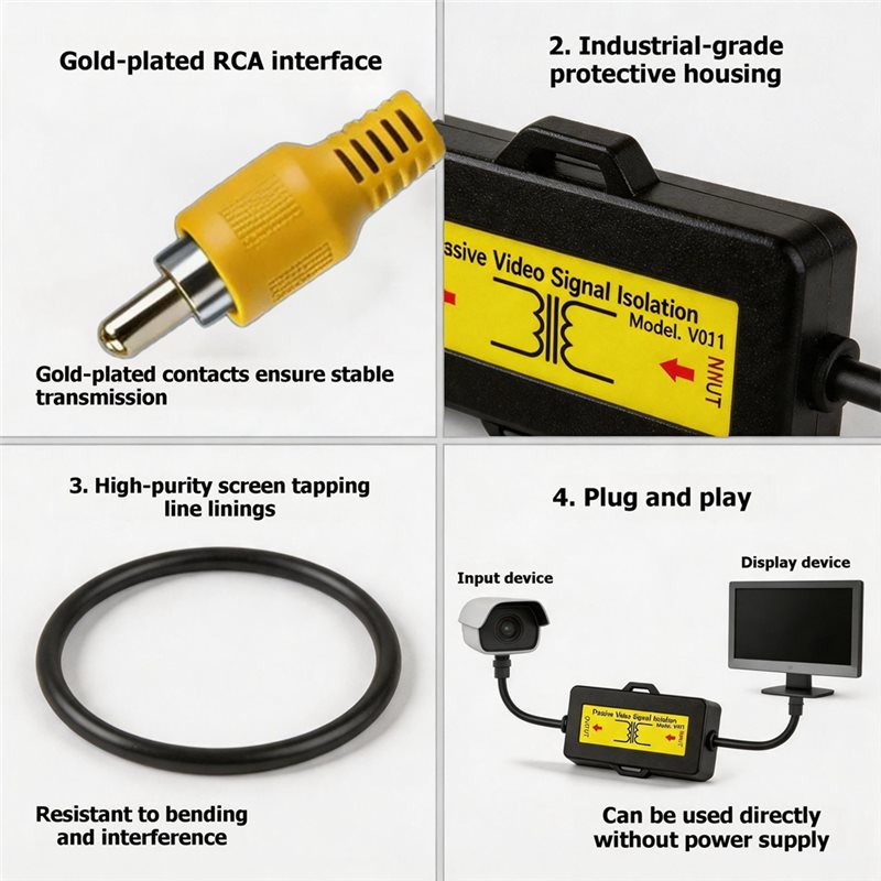 Audio Cable Rca - Car For Camera Filter RCA Video