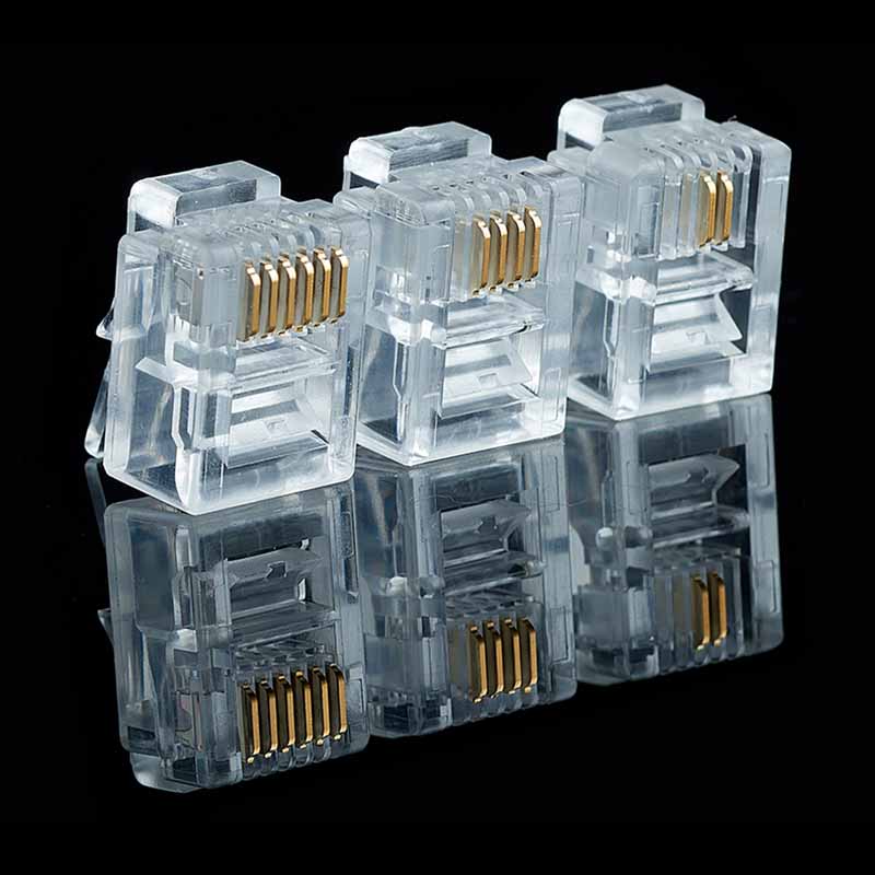 Rj45 Jack - 20/50/100 Cái/lốc RJ11 6P2C 6P4C 6P6C
