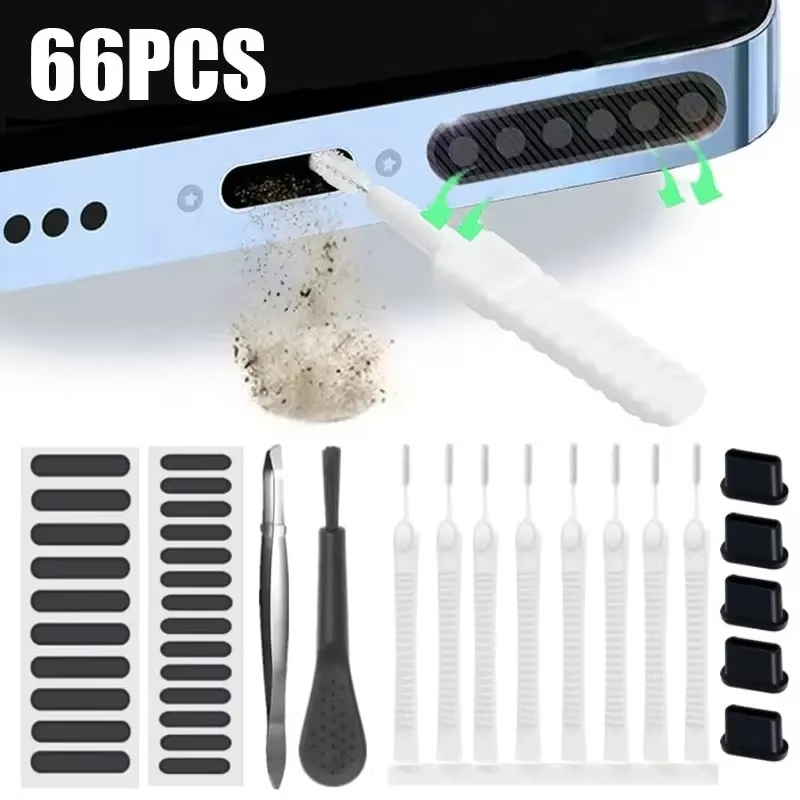Diy Headphone - 66pcs Phone Charging Port Cleaner Kit