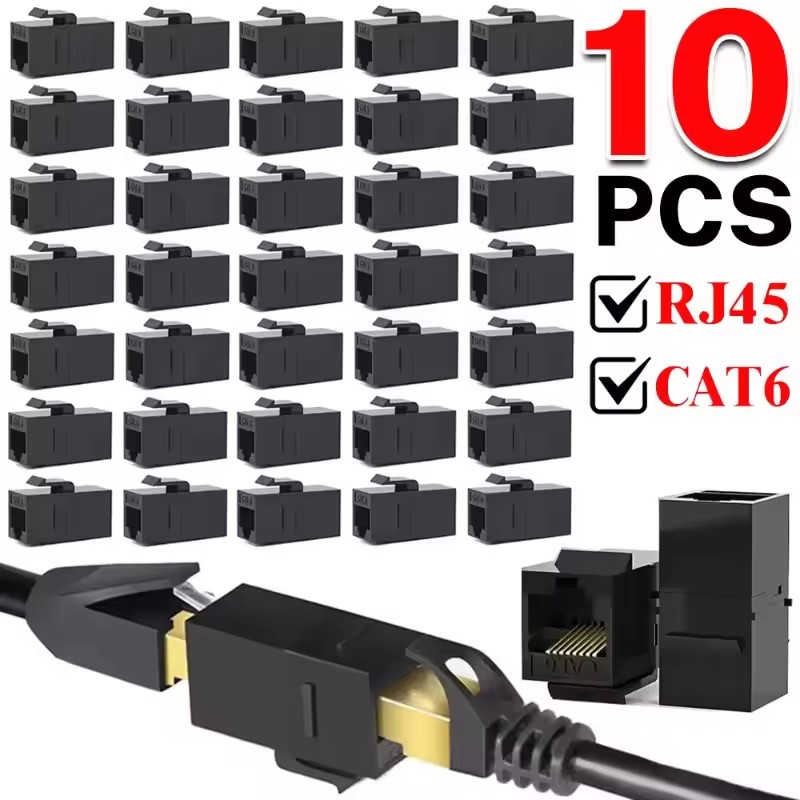 Rj45 Jack - 2-10Pcs CAT6 RJ45 Keystone Coupler Female