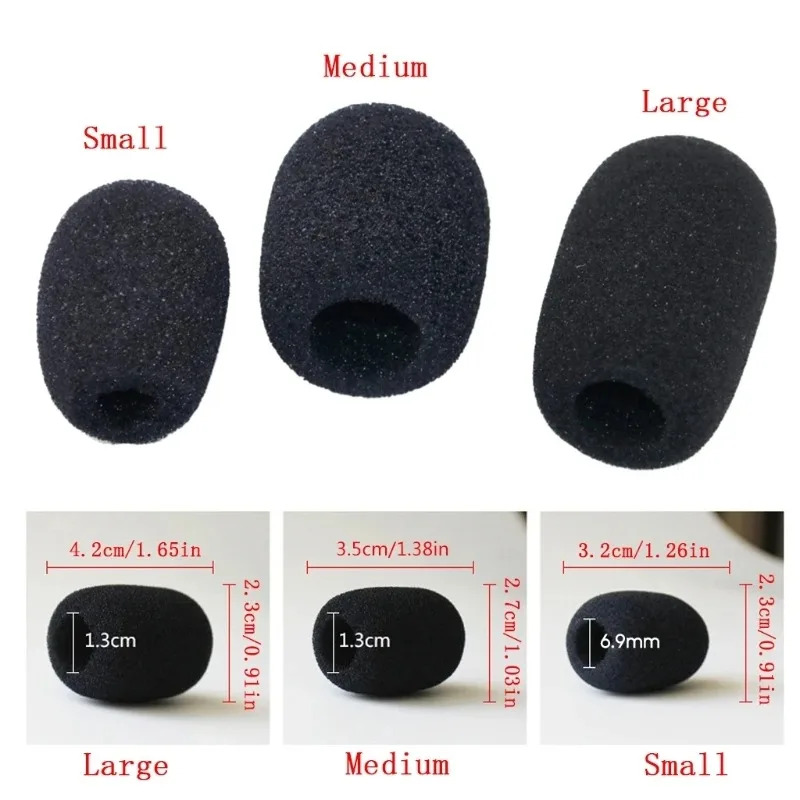 Microphone Capsule - 5/30/100/500PCS Microphone Windscreen Sponge Cover Headset