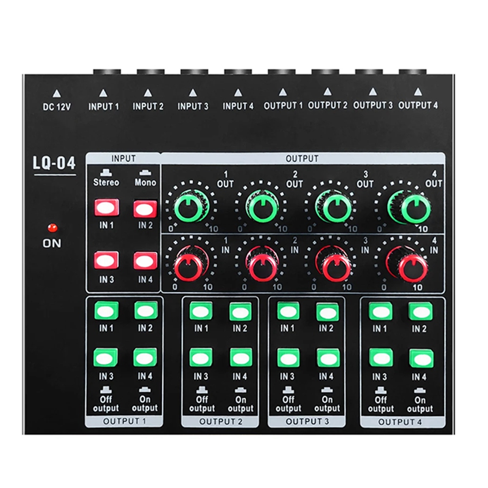 (MEOF] -LQ04 4-Channel Mixer 4 - đánh giá và giá Headphone Amplifier