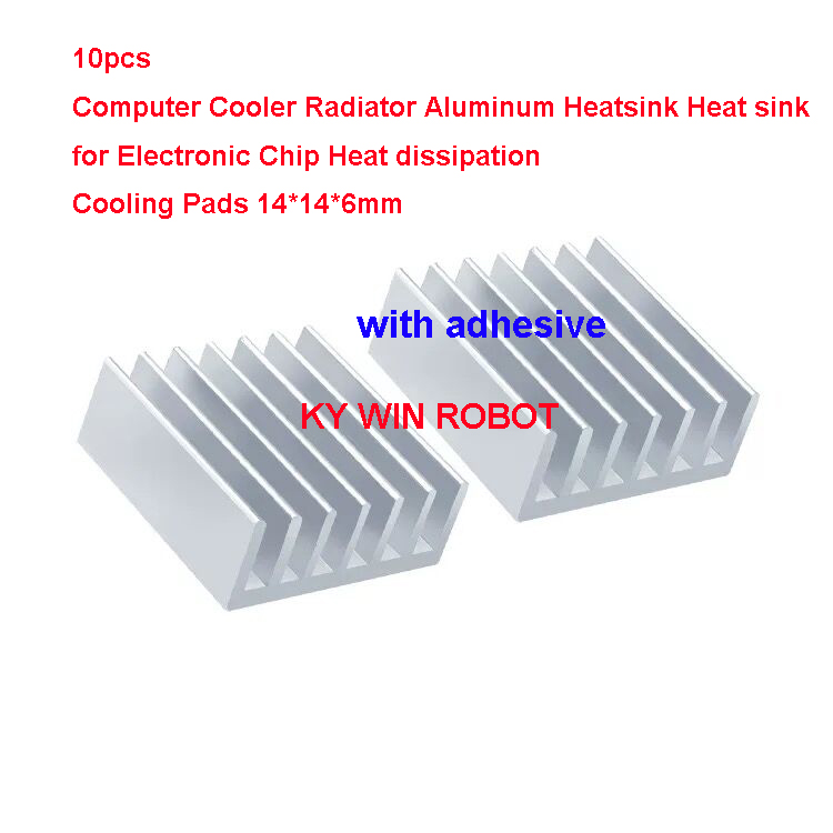 10Pcs Mini Adhesive Aluminum R - đánh giá và giá Heatsink Aluminum
