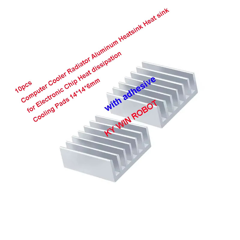 10Pcs Mini Adhesive Aluminum R - đánh giá và giá Heatsink Aluminum