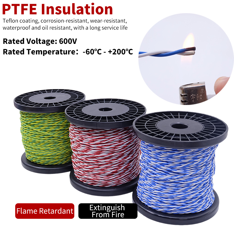 PTFE Wire AFS200 2pins 26/25/2 - đánh giá và giá Audio Jumper Wire