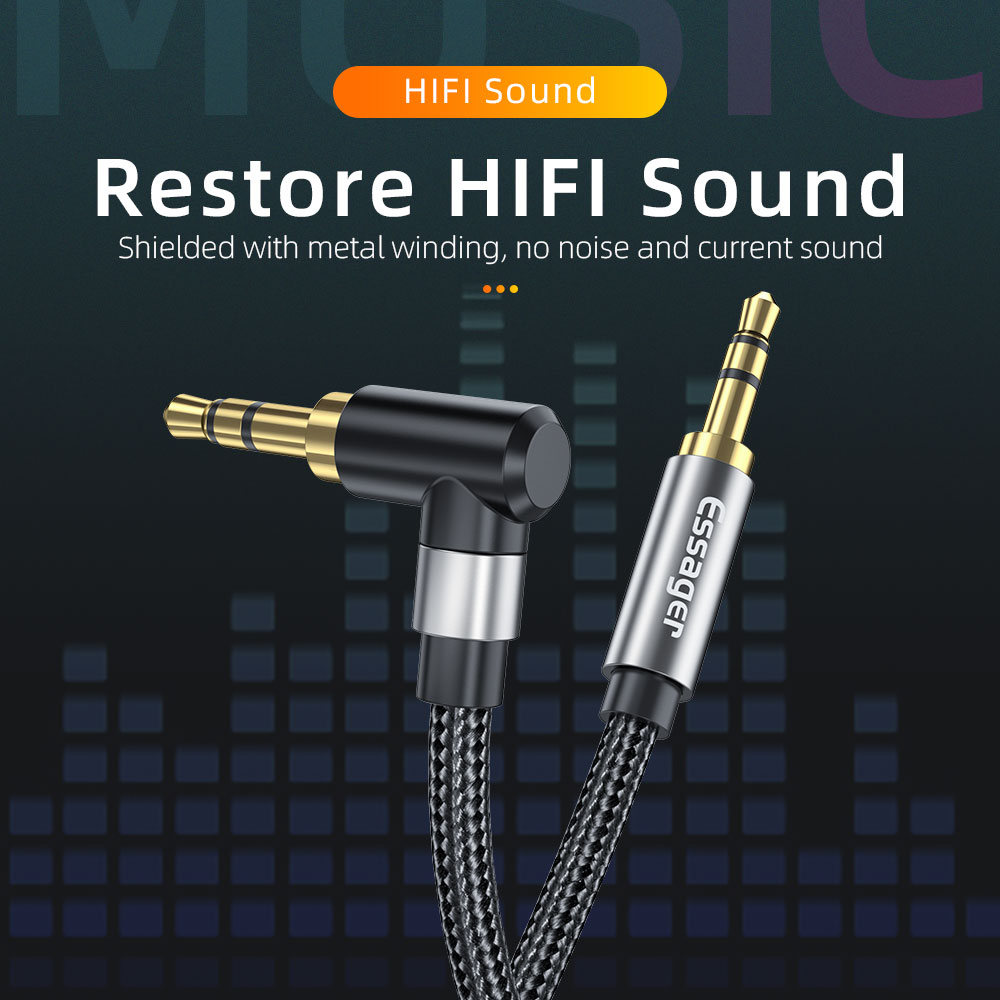 Essager Aux Cáp Nối Dài Jack 3 - đánh giá và giá Audio Jumper Wire
