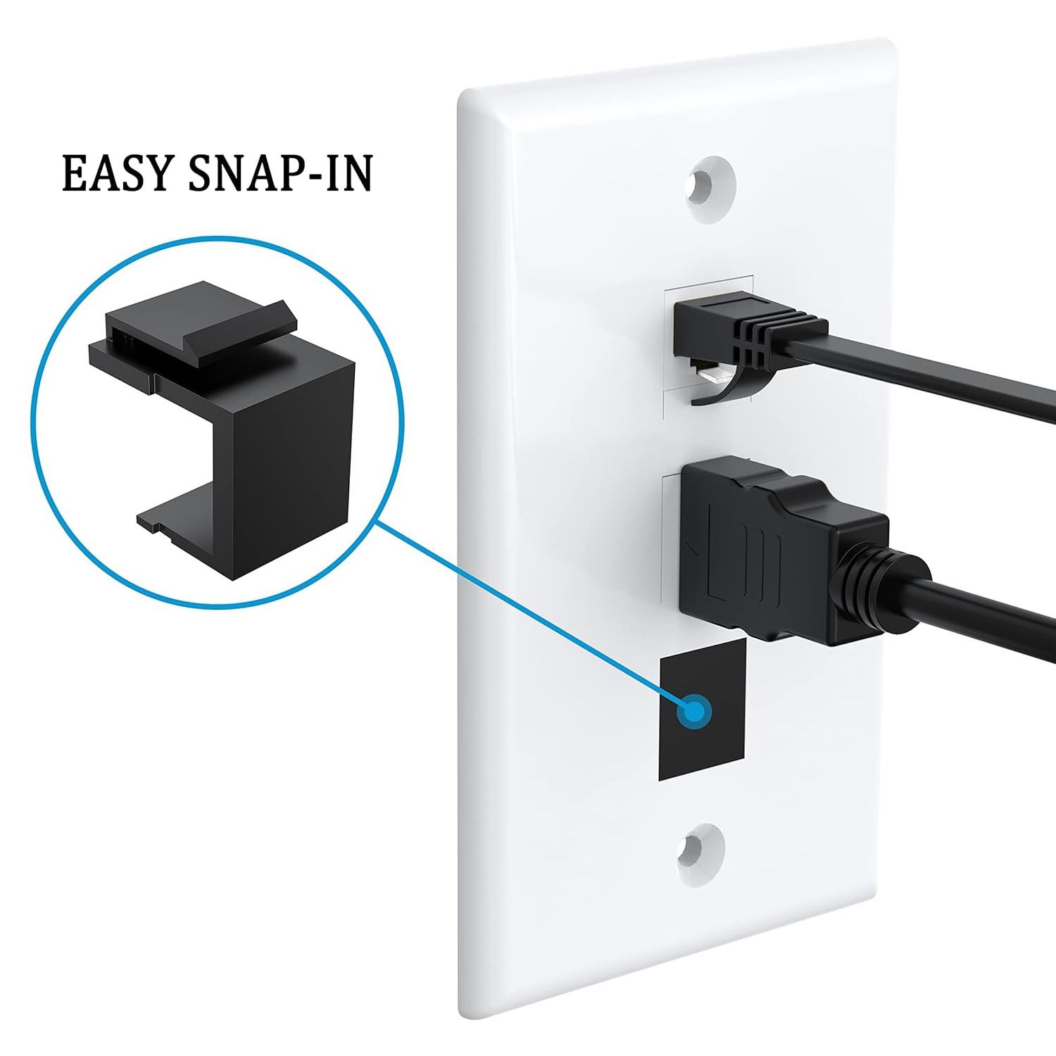 ZoeRax 30-Pack Blank Keystone  - đánh giá và giá Rj45 Jack