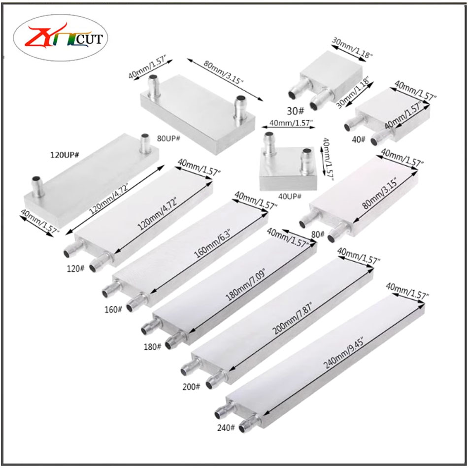 40 80mm CPU Aluminum water-coo - đánh giá và giá Heatsink Aluminum