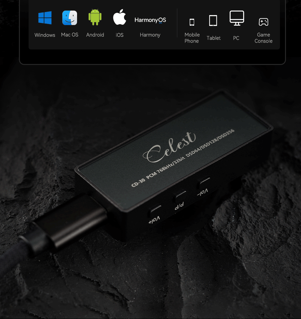Kinera Celest CD-30 Portable D - đánh giá và giá Headphone Amplifier
