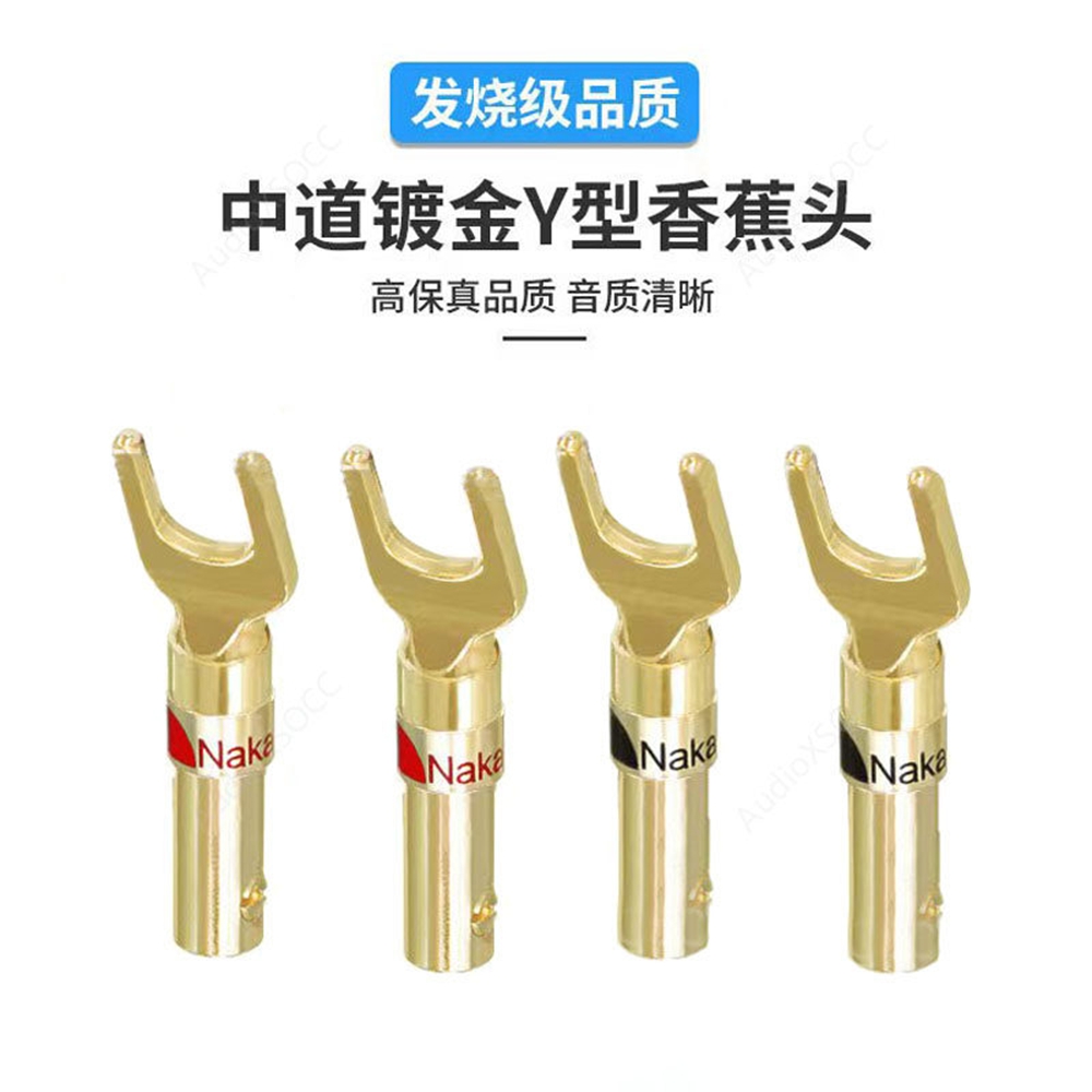 4Pcs Gold Plated Y U Shape Ban - đánh giá và giá Banana Plug