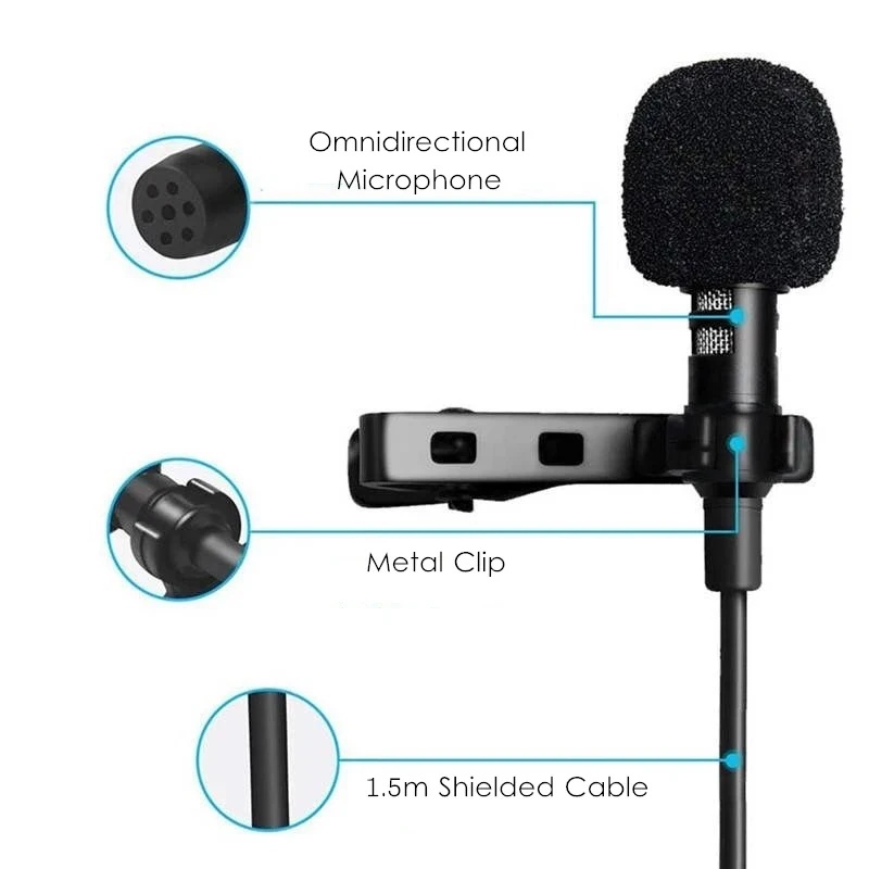 1-5pcs Portable USB Mini Laval - đánh giá và giá Microphone Capsule