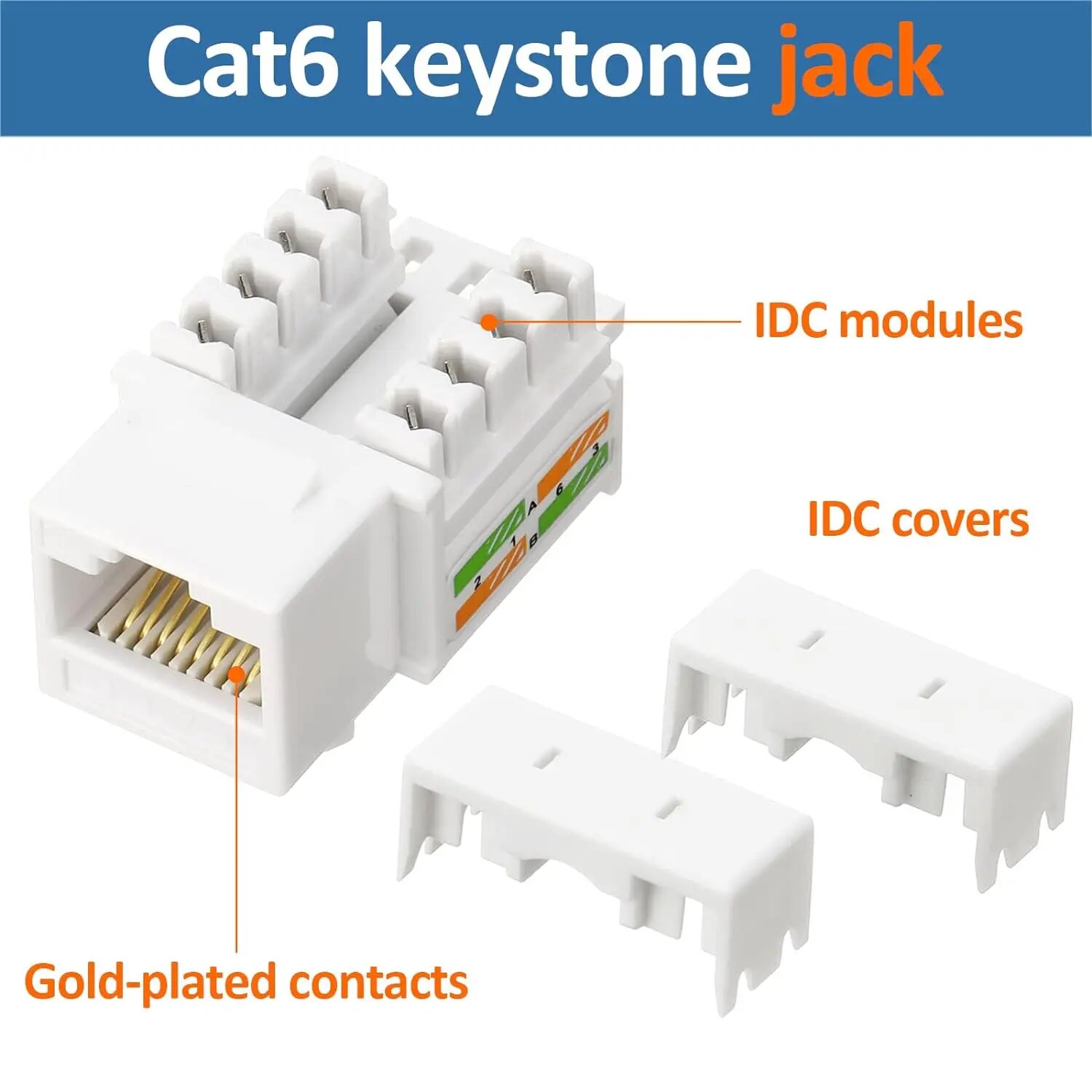 ZoeRax 10-Pack RJ45 Keystone J - đánh giá và giá Rj45 Jack