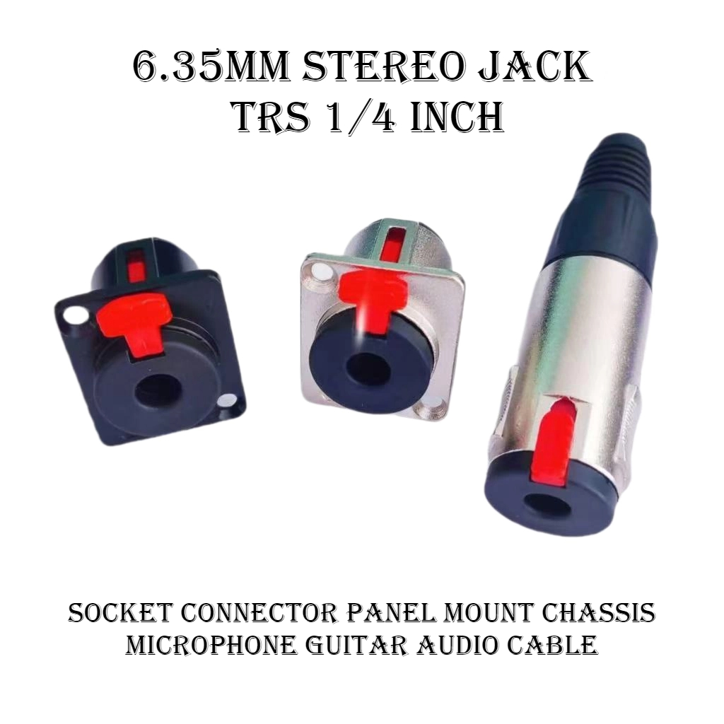 1Pcs 6.35mm Stereo Female Jack - đánh giá và giá Trs Cable