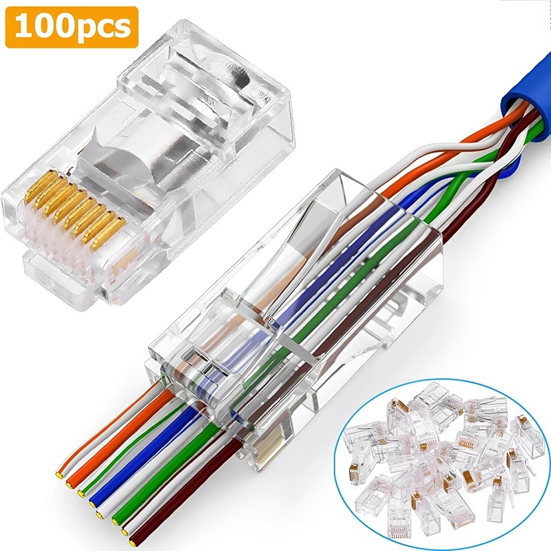 100pcs Cat6 Cat6e CAT5e RJ45 C - đánh giá và giá Rj45 Jack