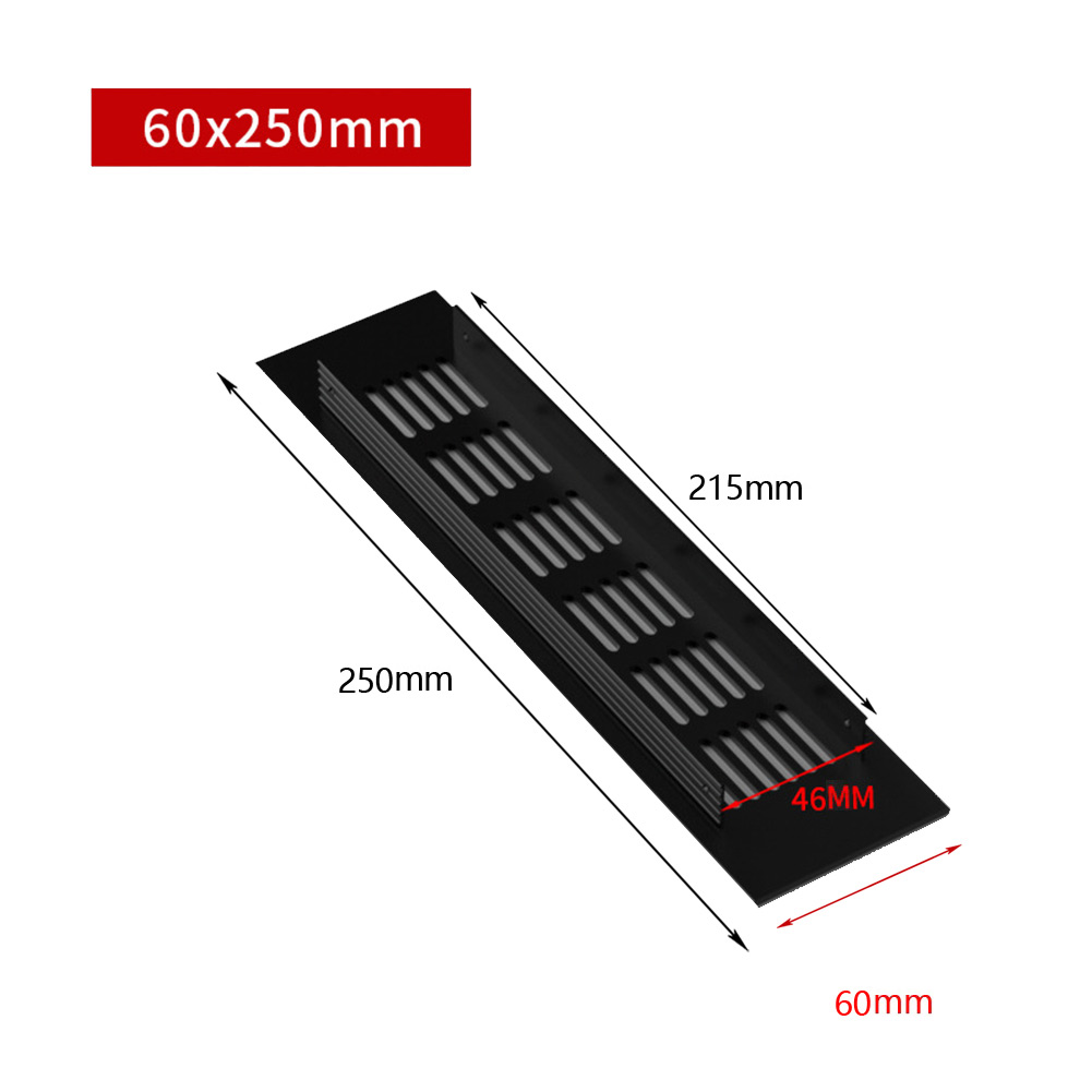 60mm Aluminium Rectangular Cab - đánh giá và giá Ventilation Grille Aluminum