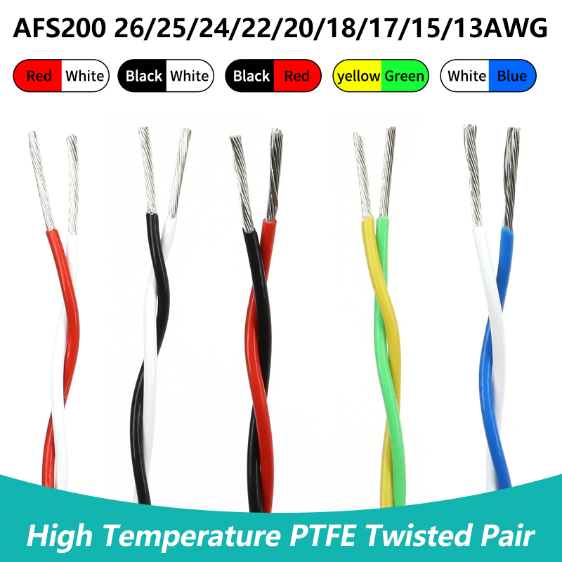1/2/5/10/20m PTFE Wire AFS200  - đánh giá và giá Audio Jumper Wire
