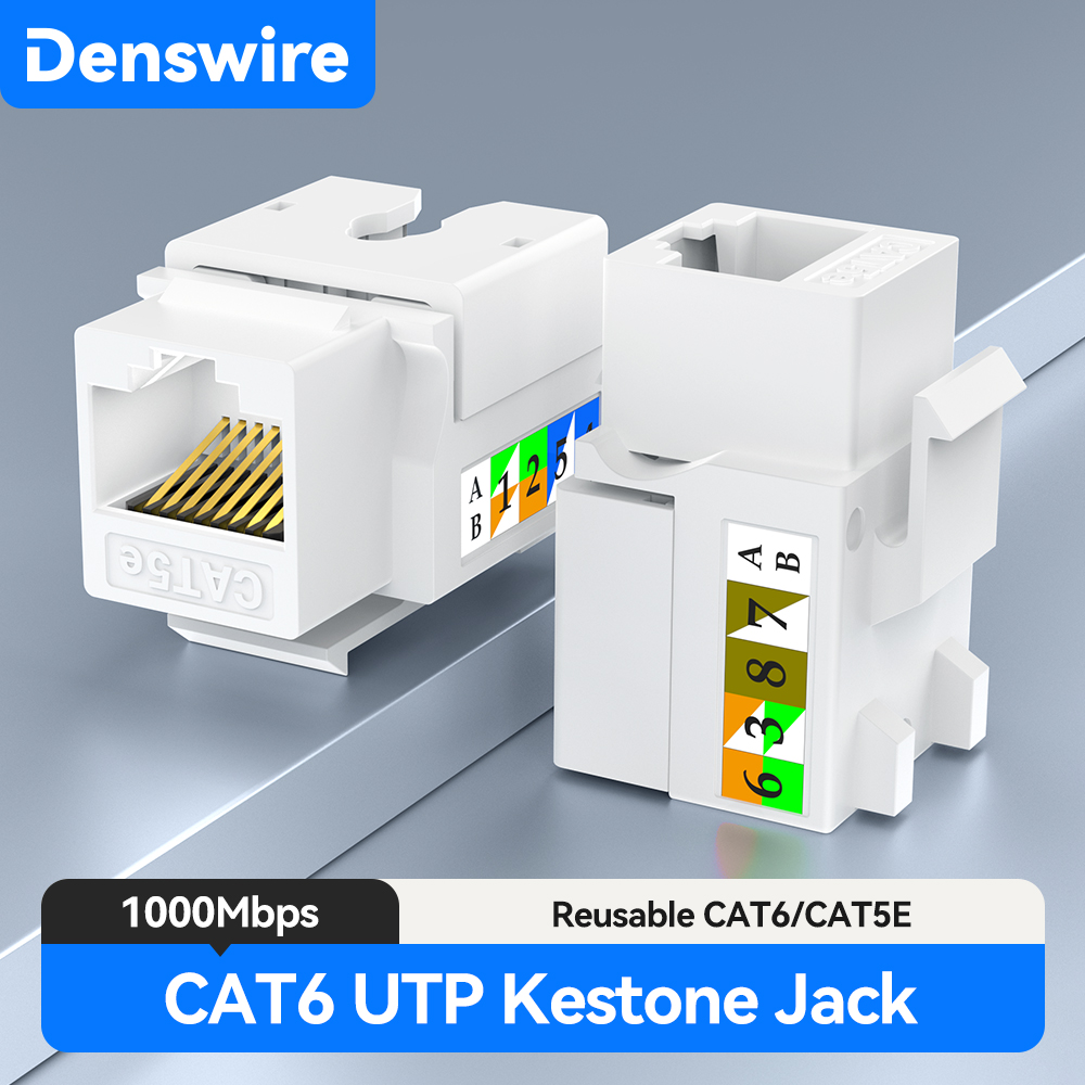 Denswire RJ45 Cat5E/6 Keystone - đánh giá và giá Rj45 Jack