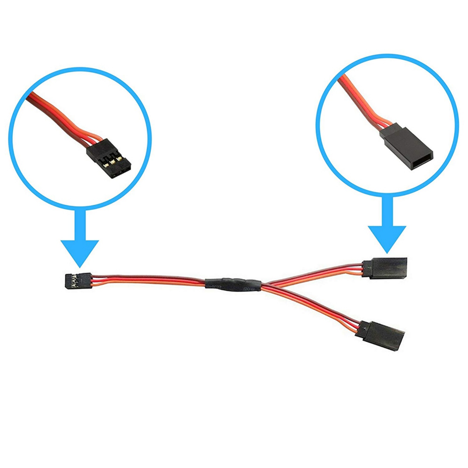 DIYmall JR Style 15cm Servo Y  - đánh giá và giá Rca Cable